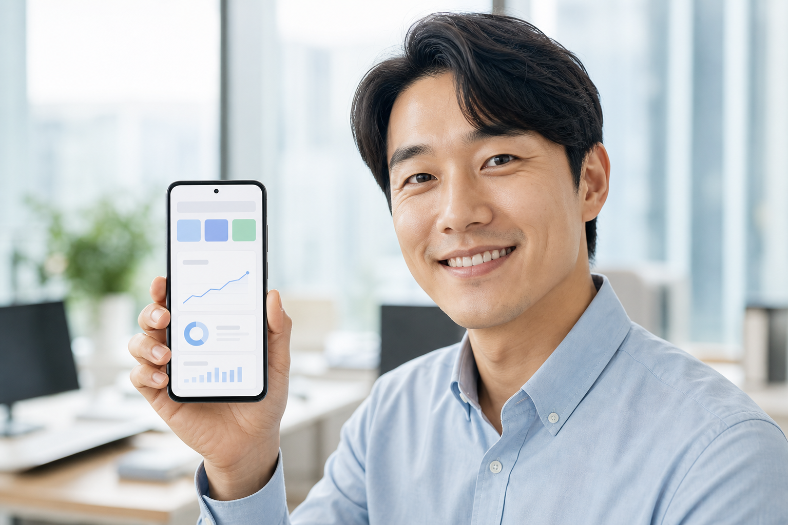 로얄키워드 모바일 앱을 안드로이드 스마트폰으로 사용하는 실무자